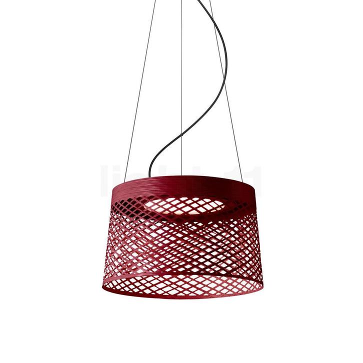 Foscarini Twiggy Grid Sospensione LED, karmijnrood, Huis en Inrichting, Lampen | Hanglampen, Nieuw, Verzenden