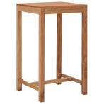 Massief Teak Bartafel 60x60 - Tweedekansje - Binnen/Buiten, Ophalen of Verzenden, Nieuw