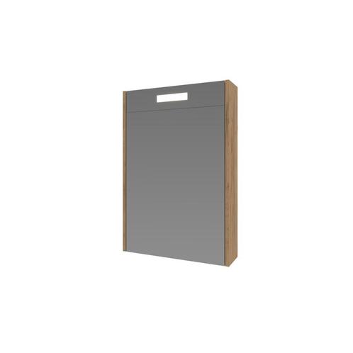 Spiegelkast Proline Premium Met Houten Deur Geïntrigeerd LED, Doe-het-zelf en Verbouw, Sanitair, Bad, Nieuw, Ophalen of Verzenden