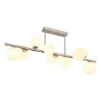 Plafondlamp RIHA 3.50 Watt G9 Nickel - 6 Lichts Opaal, Ophalen of Verzenden, Nieuw, Metaal