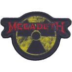 Megadeth - Hazard Logo - patch officiële merchandise, Nieuw, Ophalen of Verzenden, Gebruiksvoorwerp