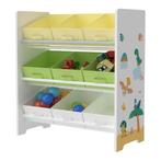 [en.casa] Kinderrek Boiro 59,5x65x30 cm dinosaurus motief, Kinderen en Baby's, Kinderkamer | Overige Meubels, Nieuw, Verzenden