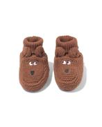 HEMA Newborn sloffen gebreid hond bruin, Verzenden, Nieuw