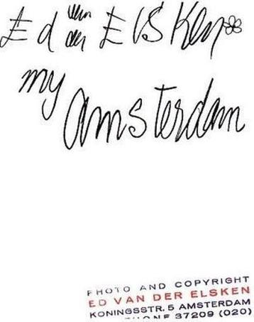 Ed van der Elsken - My Amsterdam (Dvd) beschikbaar voor biedingen