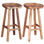 Barkrukken Massief Hout | OP = OP | Handgemaakt & Uniek, Huis en Inrichting, 60 tot 90 cm, Nieuw, Ophalen of Verzenden, Hout
