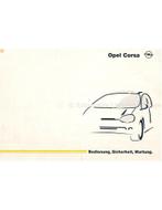 1998 OPEL CORSA B INSTRUCTIEBOEKJE DUITS, Auto diversen, Handleidingen en Instructieboekjes