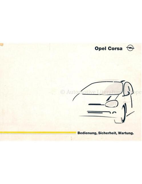 1998 OPEL CORSA B INSTRUCTIEBOEKJE DUITS, Auto diversen, Handleidingen en Instructieboekjes