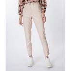 EsQualo • beige leerlook pantalon • 36, Kleding | Dames, Broeken en Pantalons, Verzenden, Beige, Nieuw, EsQualo