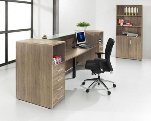 MANAGE-IT balie, natuur eiken, 188cm breed, Zakelijke goederen, Kantoor en Winkelinrichting | Kantoormeubilair en Inrichting, Ophalen of Verzenden