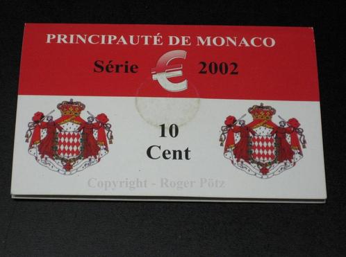 Monaco 10 Cent 2002 im limitierten Originalfolder nur 100..., Postzegels en Munten, Munten | Europa | Euromunten, Verzenden