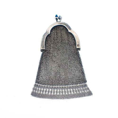 19e eeuws zilveren beursje/portemonee (zilveren antiek), Antiek en Kunst, Antiek | Goud en Zilver, Zilver, Ophalen of Verzenden