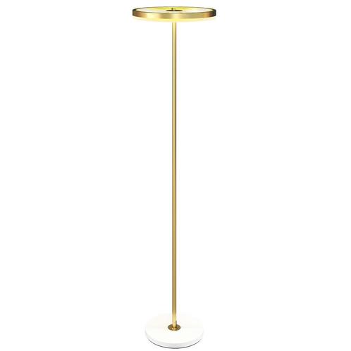 Verlichting - Staande lamp - Dimbaar - Goudkleurig, Huis en Inrichting, Lampen | Vloerlampen, Nieuw, Stof, Ophalen of Verzenden