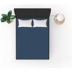 Tweedekans | Beau Maison Jersey cotton hoeslaken blue - 60 x, Huis en Inrichting, Ophalen of Verzenden, Zo goed als nieuw, Blauw