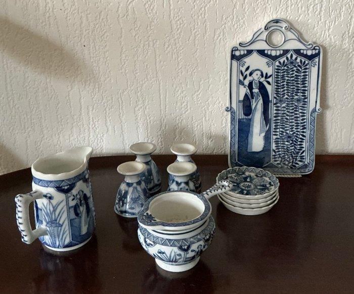 Mosa Maastricht - Tafelservies - Lange Lijs decor 206 -, Antiek en Kunst, Antiek | Glas en Kristal