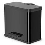 Hailo 0633-260 Öko Trio Plus L Pedaalemmer 3x9L Zwart met..