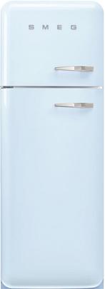 Smeg FAB30LPB6 retro jaren 50 koelkast - pastelblauw - links, Witgoed en Apparatuur, 150 tot 200 liter, Verzenden, 60 cm of meer