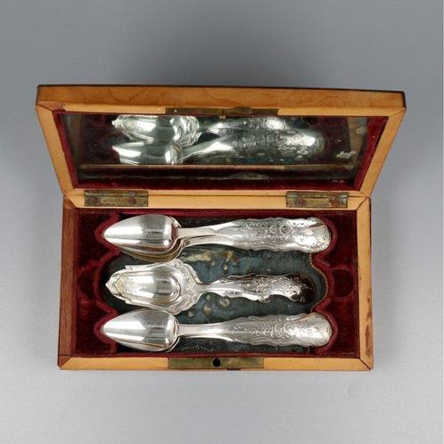 Adrianus Kuijlenburg, Thee & koffie garnituur - Koffielepel, Antiek en Kunst, Antiek | Goud en Zilver