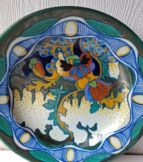 Plateelbakkerij Zuid-Holland - W.P.Hartgring - Wandbord -, Antiek en Kunst, Antiek | Glas en Kristal