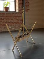 Tijdschriftenhouder - Vernikkeld messing - Goudkleurig, Antiek en Kunst