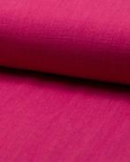 Linnen Stone-Washed Fuchsia, Hobby en Vrije tijd, Stoffen en Lappen, Nieuw