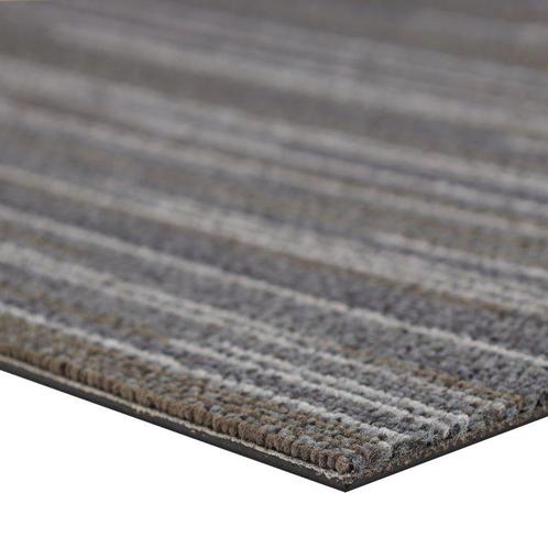 SALE!! - Tapijttegel Lines Bouclé Donkergrijs, Huis en Inrichting, Stoffering | Vloerbedekking, Nieuw, Ophalen of Verzenden