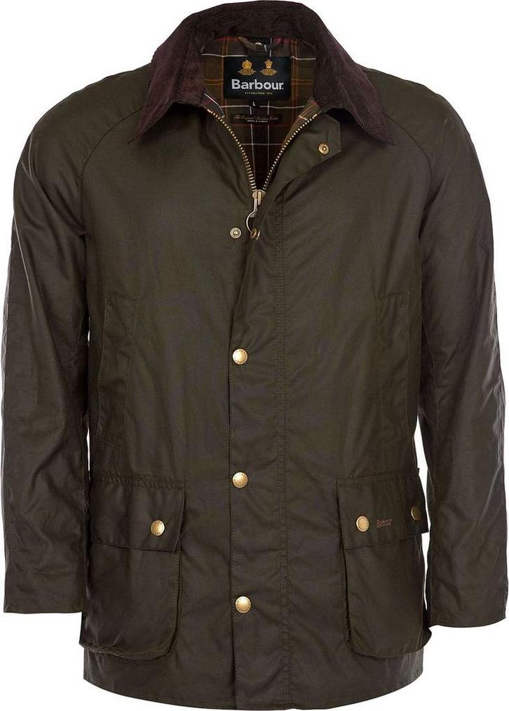 Barbour Ashby Wax Jas Olive maat XL Heren, Kleding | Heren, Jassen | Winter, Groen, Nieuw, Maat 56/58 (XL), Verzenden