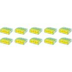 Lasklem - Vintex - 4 Polig - 0.2-2.5 mm2 - Geel - 10 Stuks, Doe-het-zelf en Verbouw, Elektra en Kabels, Ophalen of Verzenden, Nieuw