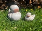 Sculptuuur voor buiten, Big and small duck - 23 cm -