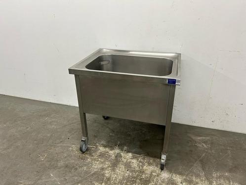Verrijdbare spoelbak - spoeltafel met aftapkraan, Zakelijke goederen, Horeca | Keukenapparatuur, Nieuw in verpakking, RVS Meubilair