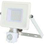 LED Bouwlamp 30 Watt met Sensor - LED Schijnwerper - Viron, Nieuw, Ophalen of Verzenden, Lamp met armatuur