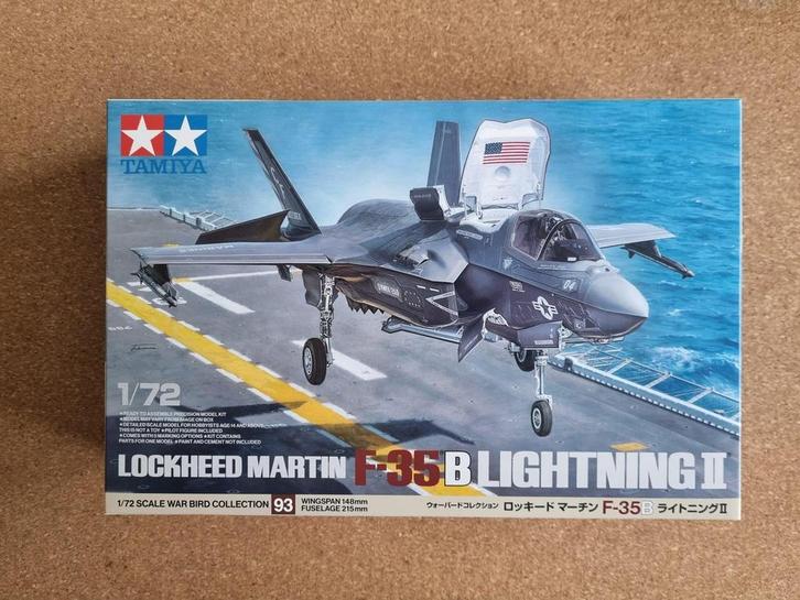 Tamiya 60793 Lockheed Martin F-35B Lightning II 1:72, Hobby en Vrije tijd, Modelbouw | Vliegtuigen en Helikopters, Verzenden