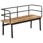 vidaXL Bank 120x40x70 cm massief mangohout, Huis en Inrichting, Banken | Voetenbanken en Poefen, Verzenden, Nieuw
