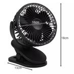 Ruhhy draadloze ventilator zwart met USB oplaadbare batte..., Witgoed en Apparatuur, Ophalen of Verzenden, Nieuw