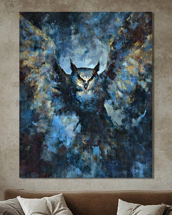 Wysocky John - Rustic Owl - XL, Antiek en Kunst, Kunst | Designobjecten