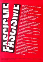Vintage poster tegen fascisme (lijst optie, Posters), Verzamelen, Posters, Verzenden, Nieuw, Overige onderwerpen, Met lijst
