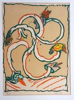 Pierre Alechinsky (1927) - abstracte compositie - Cobroue