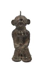 Rare Cross River Bronze Shrine Figure - sculptuur - Cross, Antiek en Kunst