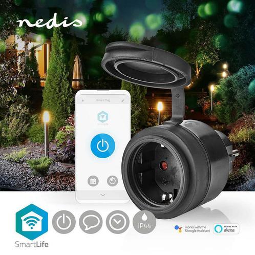 SmartLife Slimme Stekker | Wi-Fi | IP44 | 3680 W, Doe-het-zelf en Verbouw, Elektra en Kabels, Nieuw, Verzenden