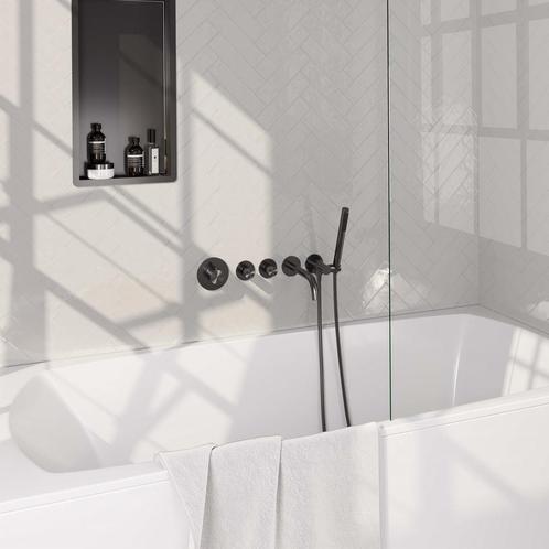 Inbouwthermostaatset Brauer Gunmetal Edition Incl Baduitloop, Doe-het-zelf en Verbouw, Sanitair, Kraan, Nieuw, Ophalen of Verzenden