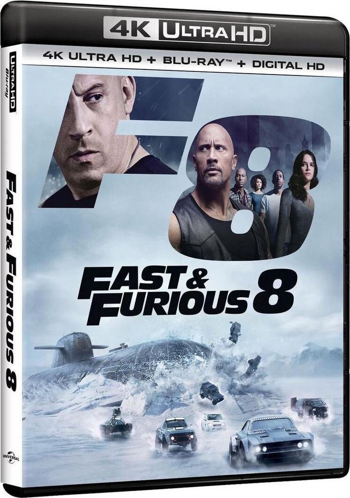 Fast & Furious 8 (4K Ultra HD Blu-ray), Cd's en Dvd's, Blu-ray, Verzenden