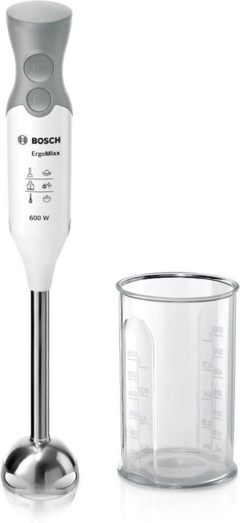 Bosch MSM66110 ErgoMixx - Staafmixer - 600W - Wit/Grijs, Witgoed en Apparatuur, Overige Witgoed en Apparatuur, Nieuw, Verzenden