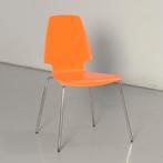 Ikea Vilmar kantinestoel, oranje, 4-poot onderstel