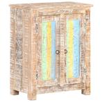 vidaXL Dressoir 61x35x76 cm ruw acaciahout, Huis en Inrichting, Verzenden, Nieuw, 50 tot 100 cm, 25 tot 50 cm