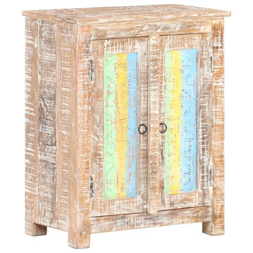 vidaXL Dressoir 61x35x76 cm ruw acaciahout, Huis en Inrichting, Kasten | Dressoirs, 25 tot 50 cm, Nieuw, 50 tot 100 cm, Overige houtsoorten