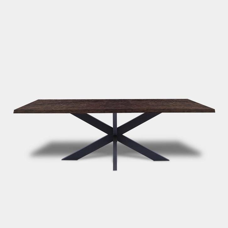 Tafel Boomstam eikenhout  Matrix  180x90, Huis en Inrichting, Tafels | Eettafels