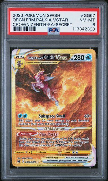 PSA 8 | Origin Forme Palkia VSTAR | Crown Zenith |, Hobby en Vrije tijd, Verzamelkaartspellen | Pokémon, Verzenden