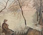 Ernest Perrier (XIX-XX) - Crue de la Seine en 1910, Antiek en Kunst