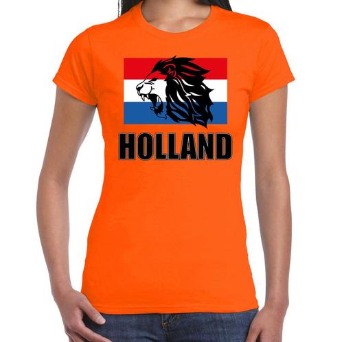 Oranje fan shirt / kleding Holland met leeuw en vlag EK/ W.., Hobby en Vrije tijd, Feestartikelen, Ophalen of Verzenden