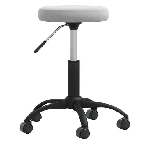 vidaXL Massagekruk fluweel lichtgrijs, Sport en Fitness, Massageproducten, Nieuw, Verzenden