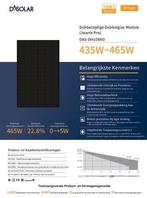 DAS Solar 440 wp glas glas full black laagste prijs garantie, Doe-het-zelf en Verbouw, Zonnepanelen en Toebehoren, Nieuw, Paneel